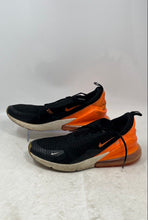 Load image into Gallery viewer, Nike Mens Air Max 270 AH8050-030 Black And Orange Lace-Up Sneakers Shoes Size 11