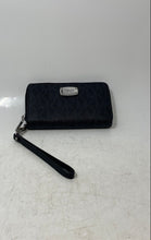 Load image into Gallery viewer, Michael Kors Womens Jet Set Black Monogram Print Continental Zip-Around Wallet