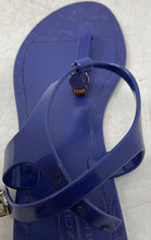 Load image into Gallery viewer, Coach Womens Piccadilly A6307 Blue Jelly Flat Thong Sandals Size US 8B EU 39