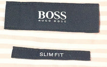 Load image into Gallery viewer, Hugo Boss Mens Pink Striped Cotton Long Sleeve Slim Fit Dress Shirt Size 41