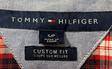 Load image into Gallery viewer, Tommy Hilfiger Mens Multicolor Plaid Printed Custom Fit Button-Up Shirt Size S