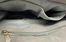 Load image into Gallery viewer, BCBG Womens Gray Inner Pockets Flap Shoulder Crossbody Handbag