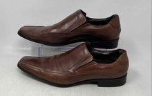 Load image into Gallery viewer, CNS Mens Brown Leather Square Toe Slip-On Loafer Dress Shoes Size EUR 41