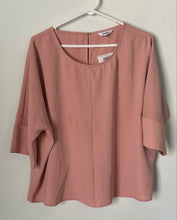 Load image into Gallery viewer, Express Womens Pink Round Neck 3/4 Sleeve Pullover Blouse Top Size Large