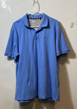 Load image into Gallery viewer, DKNY Mens Light Blue Short Sleeve Button Front Point Collar Polo Shirt Size XL