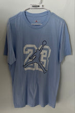 Load image into Gallery viewer, Jordan Mens Light Blue Flight Essentials Short Sleeve Pullover T-Shirt Size L