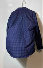 Load image into Gallery viewer, Nine West Mens Blue Printed Long Sleeve Collared Slim Fit Button-Up Shirt Size L