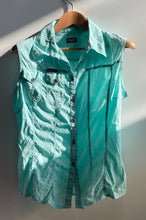 Load image into Gallery viewer, Authentic Dolce & Gabbana Womens Green Blouse Top No Size Pit To Pit 19" Stained