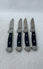 Load image into Gallery viewer, Set Of 4 Pcs Global Asset Management Silver-Tone Engraved Steak Knives