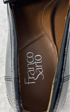 Load image into Gallery viewer, Franco Sarto Womens Jack Black Faux Leather Casual Tasseled Loafer Shoes Size 10