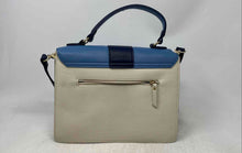 Load image into Gallery viewer, Nanette Lepore Womens Beige Blue Inner Pockets Adjustable Strap Crossbody Bag