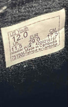 Load image into Gallery viewer, Vans Kids SK8-Hi 751505 Black White Lace-Up Sneakers Shoes Size 12 Y