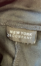 Load image into Gallery viewer, New York & Company Womens Black Flat Front Wide Leg Pull On Trouser Pants Sz XS