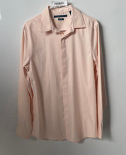 Load image into Gallery viewer, Perry Ellis Mens Pink Long Sleeve Slim Fit Stretch Button-Up Shirt Size Medium