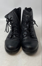 Load image into Gallery viewer, Madden Girl Womens Darria DARR01J1 Black Leather Lace-Up Combat Boots Size 8 M