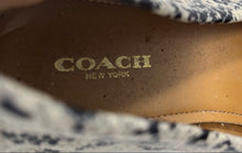 Load image into Gallery viewer, Coach Womens Olive A01096 Multicolor Snakeskin Print Flat Loafer Shoes Size 6B