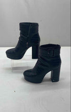 Load image into Gallery viewer, Circus NY Womens Alie Black Leather Block Heel Platform Ankle Boots Size 8M