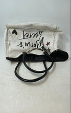 Load image into Gallery viewer, Victoria's Secret Womens White Black Canvas Double Handle Tote Purse
