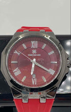 Load image into Gallery viewer, Time Square 7037M Men's Quartz Analog Watch Gunmetal Case Red Band (NCL)