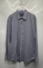 Load image into Gallery viewer, Robert Graham Mens White Blue Houndstooth Tailored Fit Button-Up Shirt Size 2XL