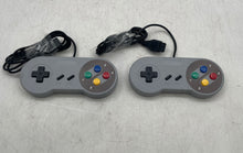 Load image into Gallery viewer, Set Of 2 Pcs Nintendo SNES Gray Classic Edition Wired Controller Gamepad