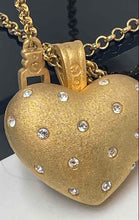 Load image into Gallery viewer, Authentic Swarovski Women's Gold-Tone Large Heart Pendant Necklace