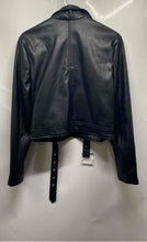 Load image into Gallery viewer, Fashion Nova Womens Black Long Sleeve Full-Zip Motorcycle Biker Jacket Size L