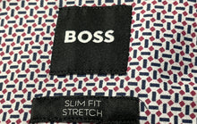 Load image into Gallery viewer, Hugo Boss Mens Multicolor Printed Long Sleeve Slim Fit Button-Up Shirt Size S