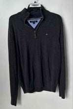 Load image into Gallery viewer, Tommy Hilfiger Mens Gray Long Sleeve Quarter-Zip Pullover Sweater Size Large