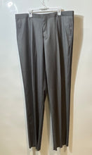 Load image into Gallery viewer, Vinci Mens Gray Pleated Front Slash Pockets Straight Leg Dress Pants Size 43L