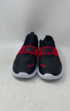 Load image into Gallery viewer, Nike Kids Flex Runner 4 IF2893-606 Black Red Slip-On Sneaker Shoes Size 6Y