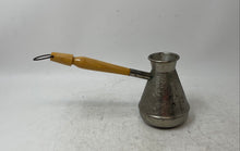 Load image into Gallery viewer, Embossed Pot With Spout And Wooden Handle Armenian Turkish Coffee Maker