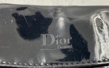 Load image into Gallery viewer, Christian Dior Parfums Womens Black Faux Patent Leather Makeup Clutch Bag Worn