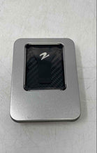 Load image into Gallery viewer, Mens Black Silver Money Clip Carbon Fiber RFID Blocking Minimalist Wallet