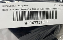 Load image into Gallery viewer, Marc Fisher LTD Womens Zala Black Pointed Toe Slip-On Block Pump Heels Size 7.5M