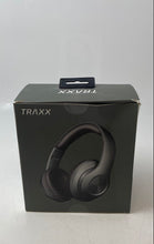 Load image into Gallery viewer, Traxx Graphite Gray Black Wireless Bluetooth Over The Ear Headphones With Mic