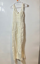 Load image into Gallery viewer, Free People Womens After All Beige Cotton Ruched One-Piece Jumpsuit Size Small