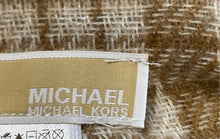 Load image into Gallery viewer, Michael Kors Womens Brown And Beige Plaid Print Multifunctional Rectangle Scarf