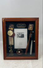 Load image into Gallery viewer, Game Of Baseball Wood Shadow Box 4x6 Cabinet Picture Frame Wall Shelf