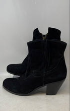 Load image into Gallery viewer, Sam Edelman Womens Black Leather Zipper Block Ankle Boots Size 10M
