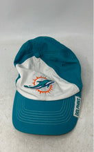 Load image into Gallery viewer, NFL Team Apparel Mens White Blue Embroidered Logo Miami Dolphins Baseball Hat