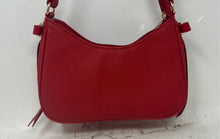Load image into Gallery viewer, LD Womens Red Faux Leather Side Tassel Inner Pockets Zipper Shoulder Bag