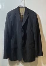 Load image into Gallery viewer, Hugo Boss Mens Black Striped Long Sleeve Notch Lapel Three-Button Blazer Sz 42L