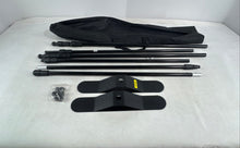 Load image into Gallery viewer, Vevor Black Adjustable Telescopic Backdrop Banner Stand With Carry Case