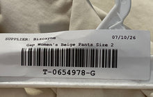 Load image into Gallery viewer, Gap Womens Khaki Downtown Flat Front Pockets Straight Leg Chino Pants Size 2