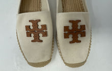 Load image into Gallery viewer, Authentic Tory Burch Womens Beige Slip-On Espadrilles Flats Size 8.5M Worn