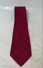 Load image into Gallery viewer, City Of London By Ferrell Reed Mens Red Argyle Print Adjustable Pointed Tie