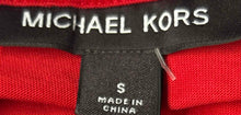 Load image into Gallery viewer, Michael Kors Mens Red Cotton Short Sleeve Collared Golf Polo Shirt Size S
