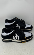 Load image into Gallery viewer, Ordinary Mens Double O Black White Round Toe Lace-Up Sneaker Shoes Size 10