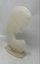 Load image into Gallery viewer, White Carved Onyx Mother And Child Abstract Decorative Figurine Collectible